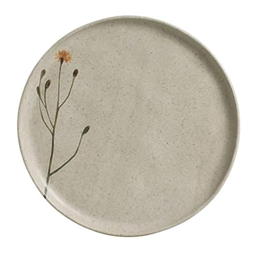 Conjunto C/ 6 Pratos Raso Bio Stoneware Campestre Ø 27,5cm