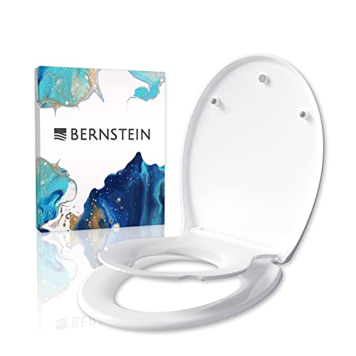 BERNSTEIN Ovaler WC-Sitz mit Kindersitz-Toilettendeckel Klodeckel mit...