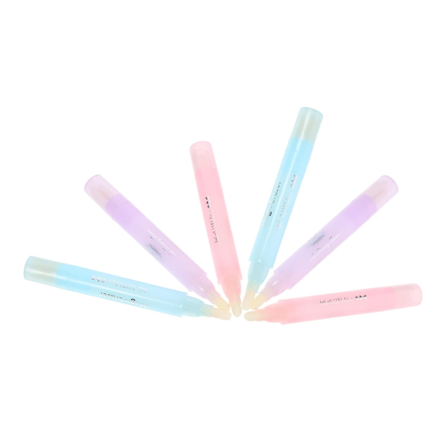 6pcs Nail Polish Cleaning Pen Detail Nail Art Cleaning Tool for Pedicure