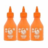 3 x 200ml Sriracha Chilli Hot Spicy Mayonnaise Sauce Salad Meal Dressing Sandwich Spread