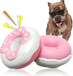 Dog Toy for Aggressive Chewers,Tough Indestructible Squeaky Dog Chew Toys for Large Breed, Interactive Dog Toys with Milk Flavor ,Durable Rubber Dog Toys for Medium Large Dogs, Gifts for Dog (Pink)