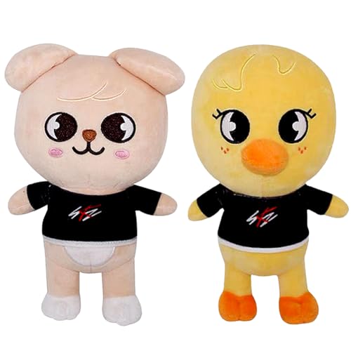 KreEzi Figura Stray Plush Doll Figure, Juguete Peluche, Cachorro Plushies Toy, Pollo Amarillo y Cachorro Peluche, Muñeco Peluche, Regalo para Adultos niños fanáticos, Jugar y Decorar.