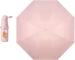 Mini guarda-chuva pequeno com estojo leve design compacto para viagens, leve, portátil, ao ar livre, sol e chuva, guarda-chuvas modernos