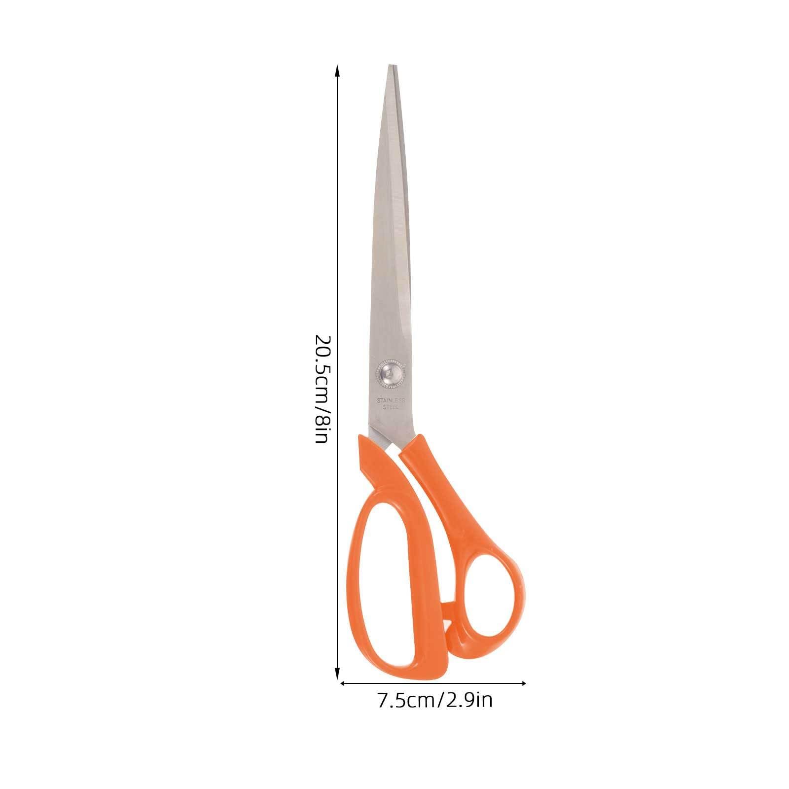 TEHAUX 4pièces Ciseaux De Tailleur Réutilisables Manganèse Pour Couture Outil De Découpe Pour Et Avec Poignée Ergonomique Couleur Orange