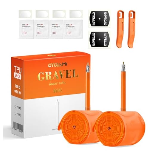 CYCLAMI Cámara TPU Gravel Bicicleta Ultraligera 46g Cámara Interiores 700 x 32-47C/ 32-45C Camara Bici para válvulas Presta 45/65mm (2P-700c X 32-47C (45mm Valve))