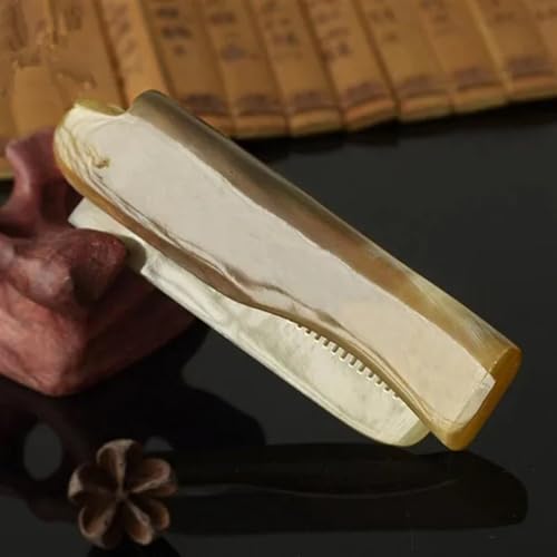 Peigne à cheveux en corne pliable pour discipliner barbe et cheveux rebelles
