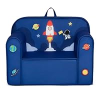 Delta Children Mix & Match Cozee Kids Chair with Interchangeable Patches, Space