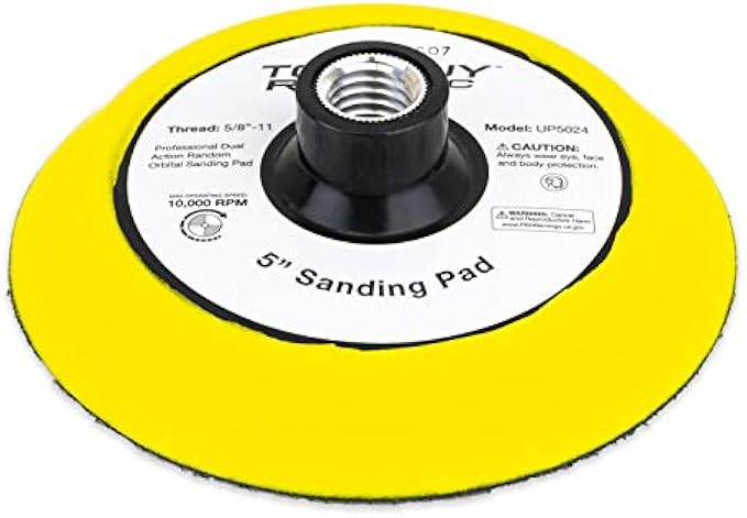 TGR 5" Hook and Loop Sanding Pad with 5/8-11 Threads (1)
