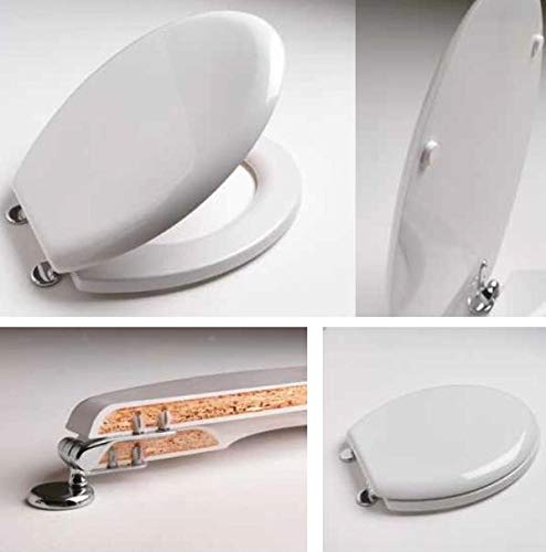 Copriwater Ideal Standard TESI BIANCO I.S. Cerniera Cromo-Sedile-Asse Wc
