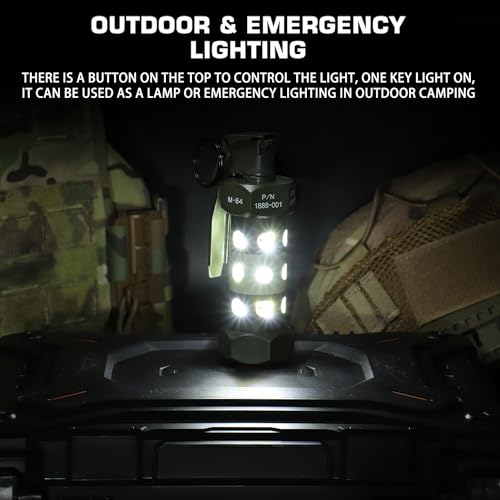 Gunyoo Airsoft Flashbang Modell Taktische Handgranate Spielzeug Outdoor Camping Notlicht für Paintball Kampf CS Schlacht Spiel Militär Cosplay Requisiten Feld Training