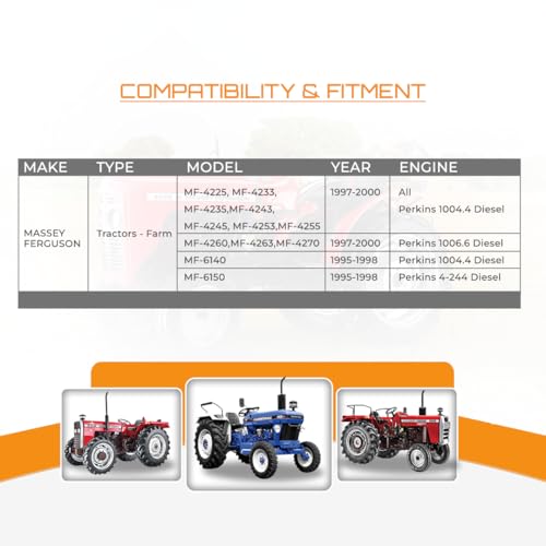 Starter 12V compatible con tractor Massey Ferguson MF-4225, MF-4233, MF-4235, MF-4270 (1997-2000), MF-6140, MF-6150 (1995-1998) modelo PW01-112 marca parts world USA miniatura 3