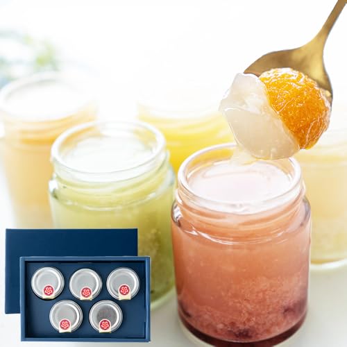 ふみこ農園 5種のフルーツ甘酒ゼリーセット 旬のフルーツ果汁と果物の果肉がたっぷり 5種類すべて違う美味しさ (通常)