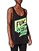 Zumba Negro Gimnasio Camisetas Tirantes Mujer Suelta Fitness Entrenamiento Deportivo Top Tank Tops, Poppin' Black, XX-Large Womens