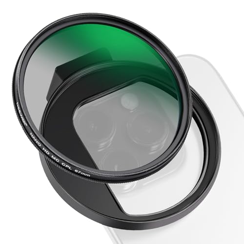NEEWER 67mm CPL Filter for Phone, Circular Polarizing Camera Lens Filter with Cold Shoe Clip Compatible with iPhone 17 16 16e 15 Pro Max Plus 14 13 Android Samsung Galaxy S25 Ultra, FL-27 by NEEWER - Used condition - CA$20.89