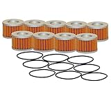 Set of 9 Engine Motor Oil Filters For Honda Polaris