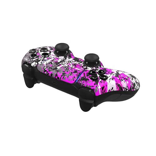 Image of Custom Controllerzz Custom Wireless Controller Compatible with PS5 - Multiple Designs Available (Shadow Bloom)