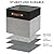 Bagnizer Collapsible Fabric Storage Cube Bins with 2 Reinforced PU Handles, Foldable Storage Organizer Baskets for Closet, Shelves, Living Room | 13"x13"x13", 4 Pack, Black & Gray