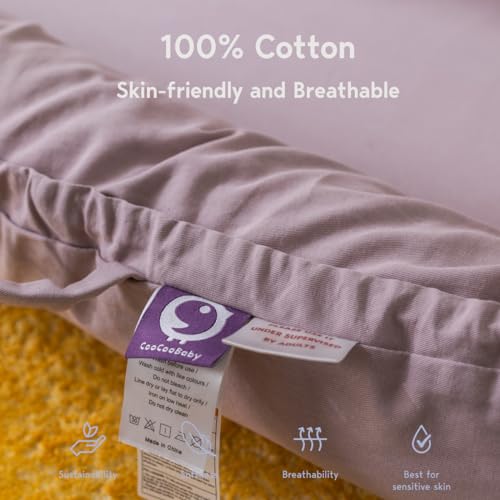 Image of Infant Lounger Cover, 100% Organic Cotton, Newborn Essentials, Baby Gifts | Cover Only (LavenderBlush)