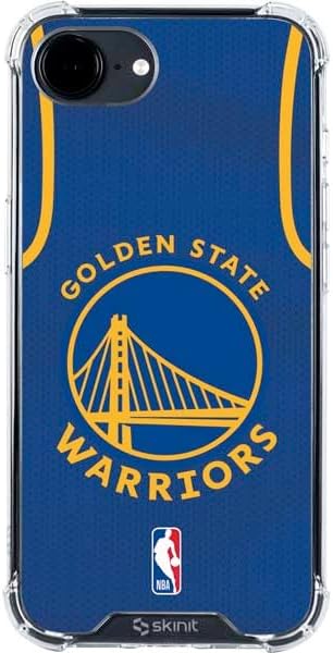 Skinit Clear Phone Case Compatible with iPhone 16e - Officially Licensed NBA Golden State Warriors Jersey Design