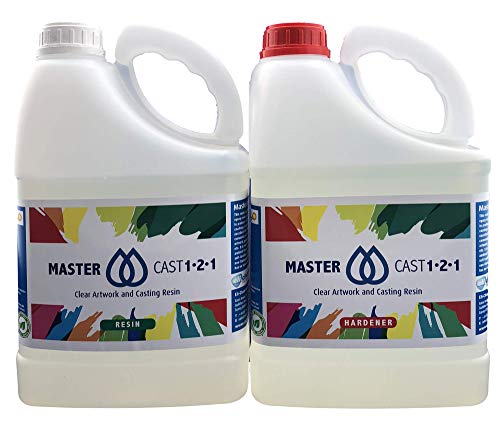 Mastercast 1–2-1 Résine claire epoxy de qualité artistique(10 kg) stabilisé aux rayons UV Livré avec durcisseur et outil de mixage gratuit (Stock Royaume-Uni).