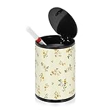 Petits cendriers coupe-vent pour cigarettes : Le récipient à cigarettes de patio a une ouverture étroite pour protéger du vent. Appuyez sur l'interrupteur sur le dessus des cendriers extérieurs pour cigarettes pour terrasse. pop-out automatiquement. Éliminez les odeurs intérieures et les dommages causés par la fumée de votre véhicule avec un cendrier pour votre véhicule.