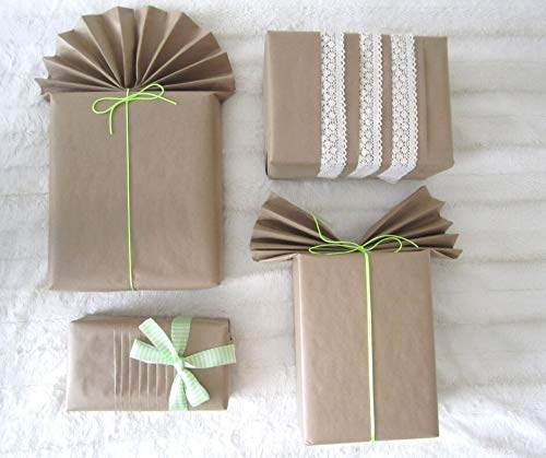 TotalPack - Rollo De Papel Kraft Marrón 100% Reciclado, Para Envolver Regalos, Manualidades Y Envíos