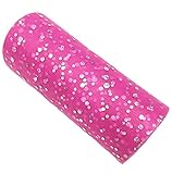 Lauthen.S Glitter Sequins Tulle Rolls 6 inch x 25 Yards Decorative Tulle Fabric Roll for Table...