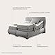 Stella Trading Evolution 2 Boxspringbett 180x200 elektrisch verstellbar, Schlamm - Bequemes Doppelbett mit 7-Zonen Federkern Matratze & Komfortschaum Topper - 210 x 122 x 220 cm (B/H/T)