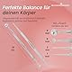 SCHWERTKRONE® Akupressurstift [PREMIUM ROSTFREIER EDELSTAHL] - Akupunkturstift Narbenstift - Narbenstick Akupressur Stift - Akupressur Akupunktur - Profi Set (1 + 2 mm / 6 + 9 mm Akupunkturstäbchen)