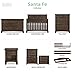 Evolur Cheyenne and Santa Fe Double Dresser, Antique Brown, 54x33x20.3 Inch (Pack of 1)
