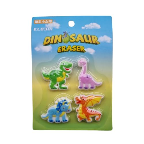 Borracha Dinossauros com 4 Unidades