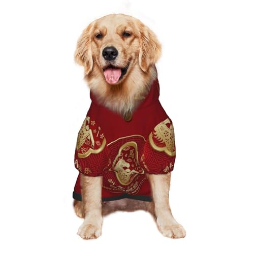Sudadera con capucha para perro XXL year of the horse miniatura 3