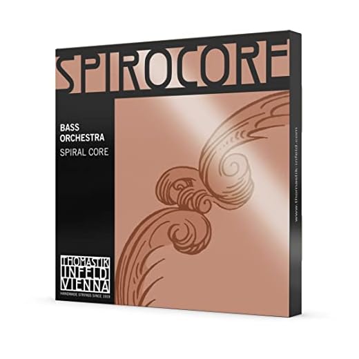 Thomastik Cuerdas para Contrabajo Spirocore alma en espiral afinación Orquesta juego 3/4 mediana para escala 1040-1060 mm / 41-41.7"