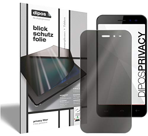 Protecteur d'écran Privacy anti-espion dipos compatible avec HOMTOM S16