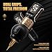 Ambition Ninja Max 280 Tattoo Gun Kit Complete Wireless Tattoo Machine Kit, Adjustable Stroke Rotary Tattoo Pen with 40pcs Cartridge Needles Ink Cup, Dual 2400mAh Batteries Dual Grips Tattoo Supply