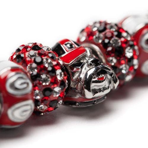 University Of Georgia Charm | Uga Bulldogs Bead Charm | Officially Licensed University Of Georgia Jewelry | Uga Bulldogs | Uga Charms | Uga Jewelry | Stainless Steel #TOP3