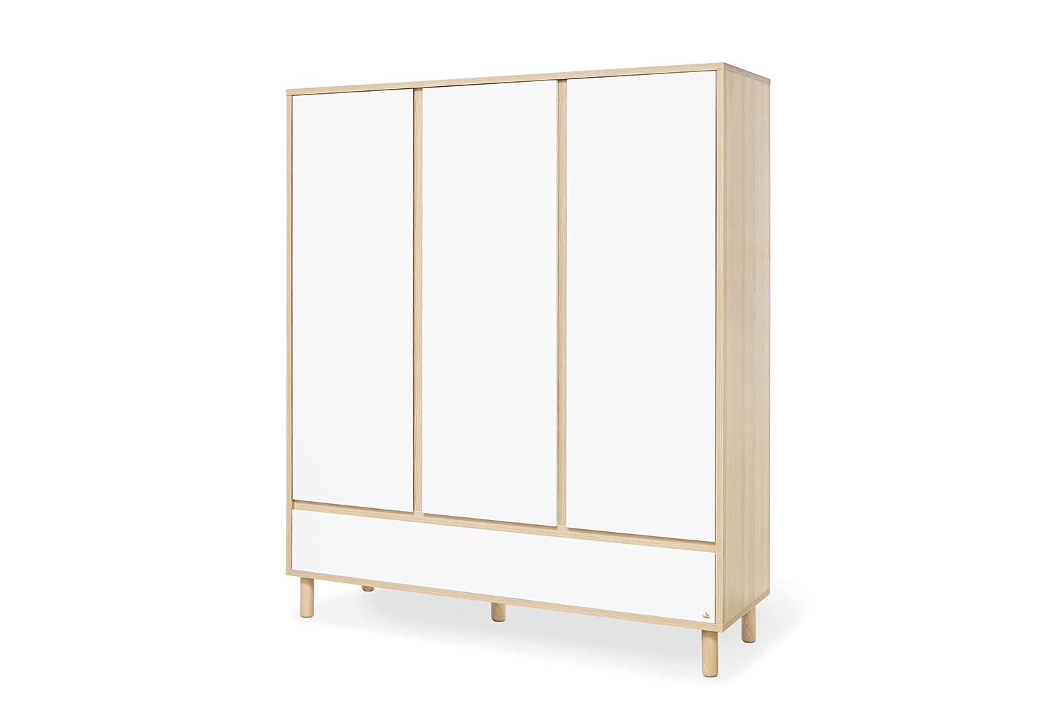 Pinolino Grande Armoire pour Chambre d'enfant Flow avec 3 Portes et 1 tiroir