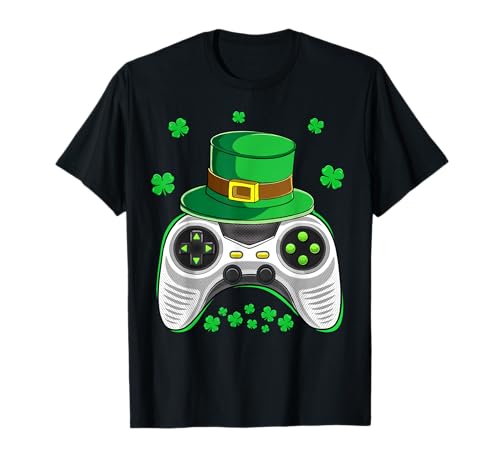 Video Game Gaming St Patricks Day Gamer Boys St. Patty's Day Camiseta