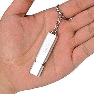 Hs Survival Safety Whistles for Outdoor Camping  Set of 3  Aluminum Emergency Whistles for Sports and Dog Training  Whistle with Lanyard and Chain Belt for Boating  Cucciolini Doodles Hs survival safety whistles for outdoor camping  set of 3  aluminum emergency whistles for sports and dog training  whistle with lanyard and chain belt for boating   cucciolini doodles