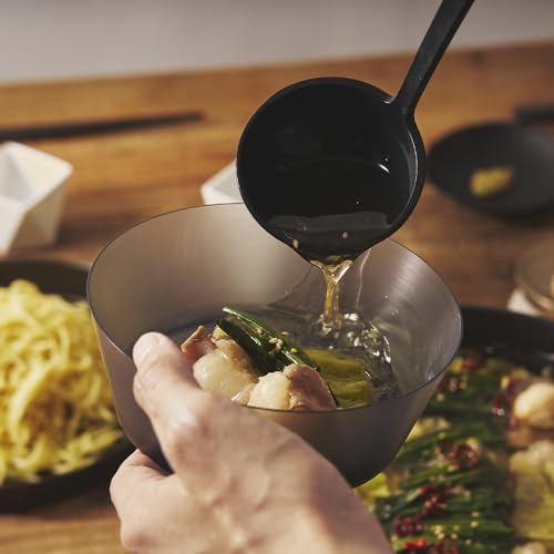 Louche verticale noire mini D-502-BK idéale pour service à table - 7