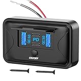 Vziguhk カー チャージング ポート | 高速車載充電器 USB急速充電,高速充電 シガーソケット ガジェット デバイス 自動車 トラック バス キャンピングカー 電源 向け