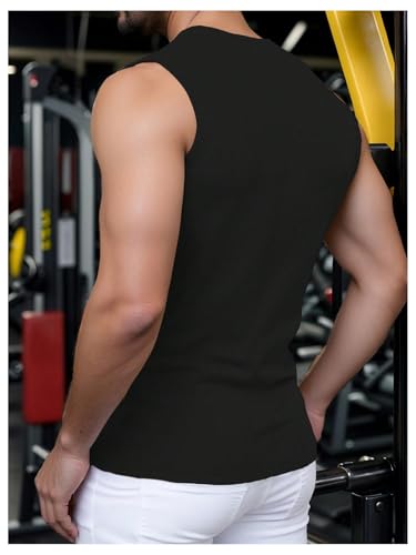 Men's Summer Tank Tops Sleeveless Undershirts Tank Basic Workout Gym Muscle Shirts2