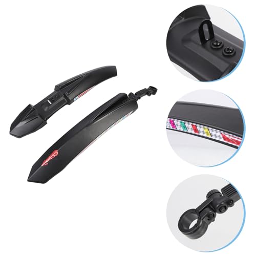 Guardabarros para bicicleta todo terreno de plástico negro MAGICLULU resistente 5