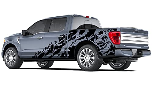 Nightmare Bed Graphics Vinyl Decals Compatible With Ford F150 (Black) #TOP2