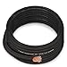 8 Gauge Wire (50FT Black) SGANGCAR True Spec Power Ground Wire Cable with 10 Lugs, 10 Heat Shrink Wrap,Copper Clad Aluminum CCA,for Power/Auto,Amplifier,Car Audio Speaker,Ground Cable