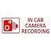 Platinum Place -Adhesivos de seguridad para ventanilla de coche con texto "In Camera Recording", tamaño pequeño, 5 unidades, camioneta, furgoneta, camión, taxi, viñeta de seguridad, versión ventana