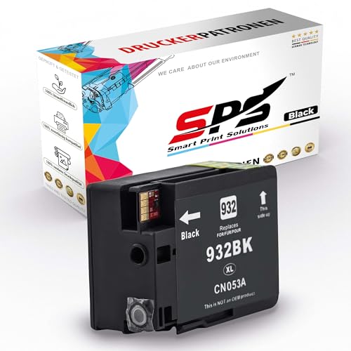SPS Drucker Tintenpatrone Kompatibel für HP Officejet 6700 - CN053AE / 932XL | Schwarz | 1.000 Seiten