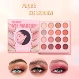 Paleta cieni do powiek - mieszana matowa szminka z połyskiem - zestaw cieni do powiek o wysokiej pigmentacji - dla kobiet, dziewcząt, na urodziny, ślub, randki, podróż, wakacje, scenę
