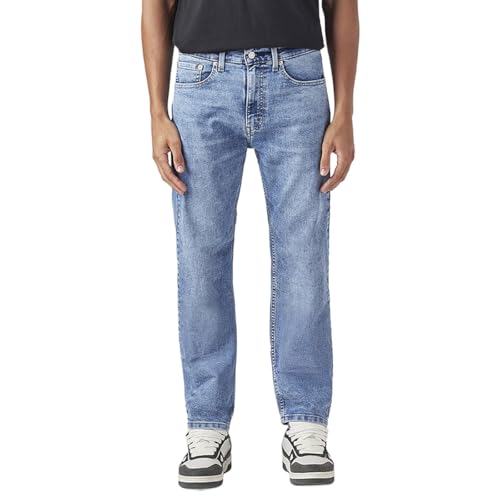 Image of Levi's Men's 505 Light Indigo Straight Fit Mid-Rise Jeans