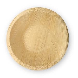 Perfect Six 100% Compostable 5″Diameter Palm Leaf Bowl. Biodegradable, Strong, Disposable and Eco Friendly-25 Bowls